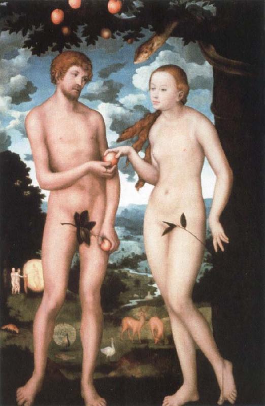 CRANACH, Lucas the Elder adam and eve oil painting image